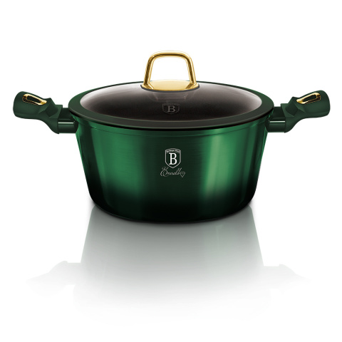 Garnek 2,4L z pokrywką 20cm Berlinger Haus BH-6057 Zielony Garnek 2,4L z pokrywką 20cm Berlinger Haus BH-6057 Zielony