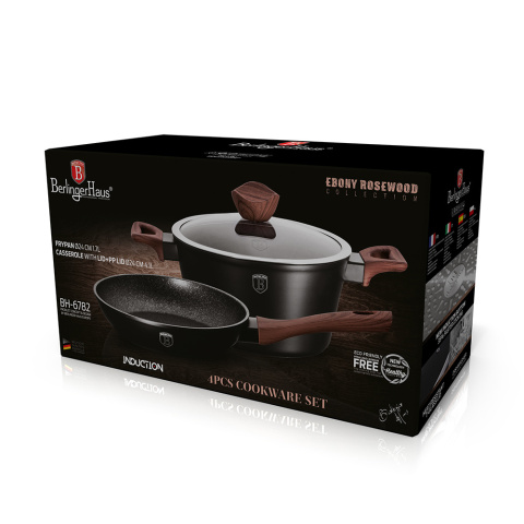 Garnek 4L w zestawie z patelnią 24cm + pokrywki Berlinger Haus BH-6782 Garnek 4L w zestawie z patelnią 24cm + pokrywki Berlinger Haus BH-6782