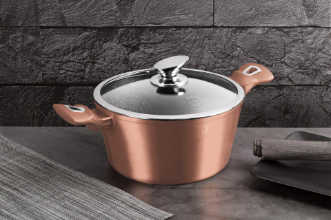 Garnek 6L z pokrywką 28cm BerlingerHaus BH-1516 Rose Gold Garnek 6L z pokrywką 28cm BerlingerHaus BH-1516 Rose Gold