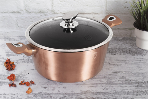 Garnek 6L z pokrywką 28cm BerlingerHaus BH-1516 Rose Gold Garnek 6L z pokrywką 28cm BerlingerHaus BH-1516 Rose Gold