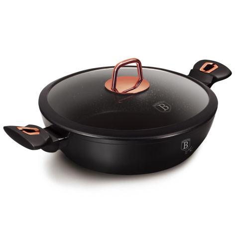 Garnek niski z pokrywką 28cm BerlingerHaus BH-1640 Black Rose Garnek niski z pokrywką 28cm BerlingerHaus BH-1640 Black Rose