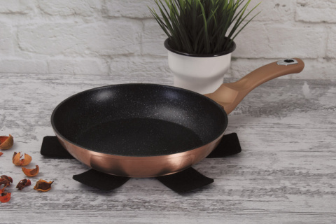 Patelnia 24cm z powłoką marmurową BerlingerHaus BH-1509 Miedziana Patelnia 24cm z powłoką marmurową BerlingerHaus BH-1509 Miedziana
