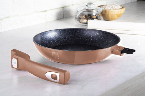 Patelnia 24cm odpinany uchwyt BerlingerHaus BH-1948 Rose Gold Patelnia 24cm odpinany uchwyt BerlingerHaus BH-1948 Rose Gold