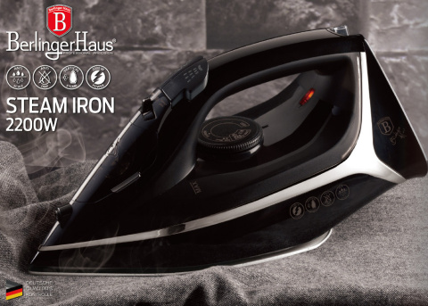 Żelazko 2200W Berlinger Haus BH-9412 Black Silver Żelazko 2200W Berlinger Haus BH-9412 Black Silver