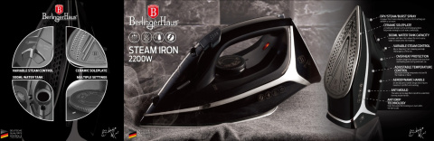 Żelazko 2200W Berlinger Haus BH-9412 Black Silver Żelazko 2200W Berlinger Haus BH-9412 Black Silver