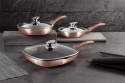 Zestaw 3 patelni z pokrywkami Berlinger Haus BH-6195 Rose Gold