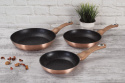 Zestaw 3 patelni z powłoką marmurową BerlingerHaus BH-1278 Rose Gold