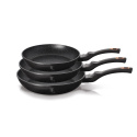 Zestaw 3 patelni z powłoką marmurową BerlingerHaus BH-6158 Black Rose