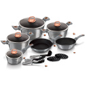 Zestaw 15 el. garnki, patelnie, akcesoria kuchenne BerlingerHaus BH-6022 Moonlight