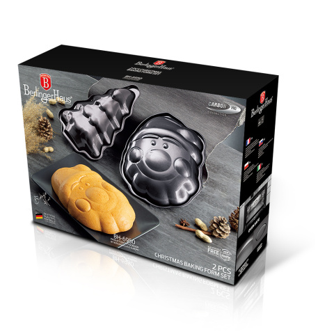 Zestaw świątecznych form do pieczenia Mikołaj Choinka BerlingerHaus BH-6950 Carbon Zestaw świątecznych form do pieczenia Mikołaj Choinka BerlingerHaus BH-6950 Carbon