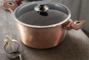 Garnek 8L z pokrywką 30cm miedziany BerlingerHaus BH-6194