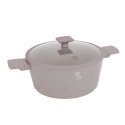 Garnek z pokrywą 28cm Taupe BerlingerHaus BH-8102