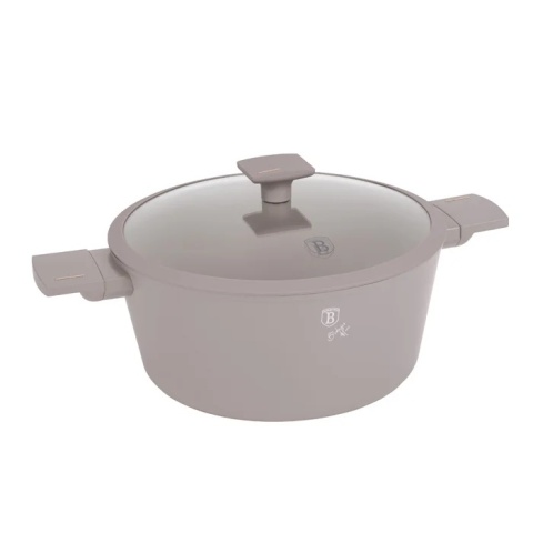 Garnek z pokrywą 28cm Taupe BerlingerHaus BH-8102 Garnek z pokrywą 28cm Taupe BerlingerHaus BH-8102