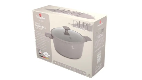 Garnek z pokrywą 28cm Taupe BerlingerHaus BH-8102 Garnek z pokrywą 28cm Taupe BerlingerHaus BH-8102