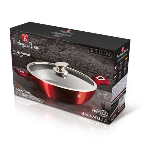 Garnek z pokrywką 28cm Berlinger Haus BH-1262 Garnek z pokrywką 28cm Berlinger Haus BH-1262