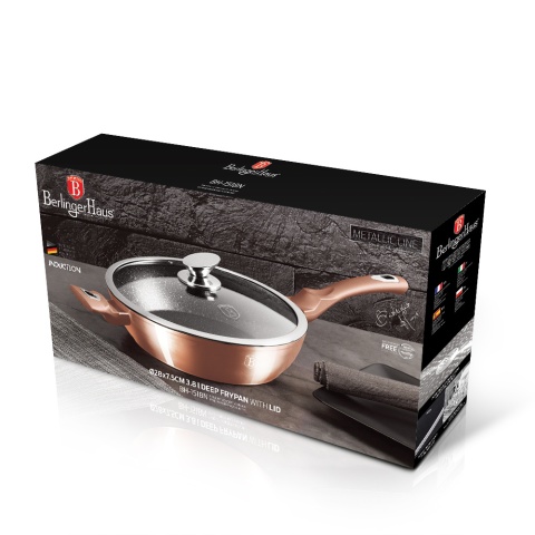 Patelnia BerlingerHaus Rose Gold 28 cm BH-1518N Patelnia BerlingerHaus Rose Gold 28 cm BH-1518N