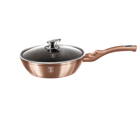 Patelnia głęboka z pokrywką 24cm BerlingerHaus BH-1517 Miedziana Patelnia głęboka z pokrywką 24cm BerlingerHaus BH-1517 Miedziana