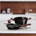 Garnek 4L w zestawie z patelnią 24cm + pokrywki Berlinger Haus BH-6782