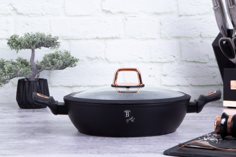 Garnek niski z pokrywką 28cm BerlingerHaus BH-1640 Black Rose Garnek niski z pokrywką 28cm BerlingerHaus BH-1640 Black Rose