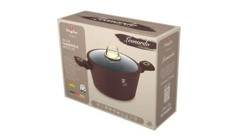 Garnek z pokrywką 28cm BerlingerHaus Leonardo BH-8042 Garnek z pokrywką 28cm BerlingerHaus Leonardo BH-8042