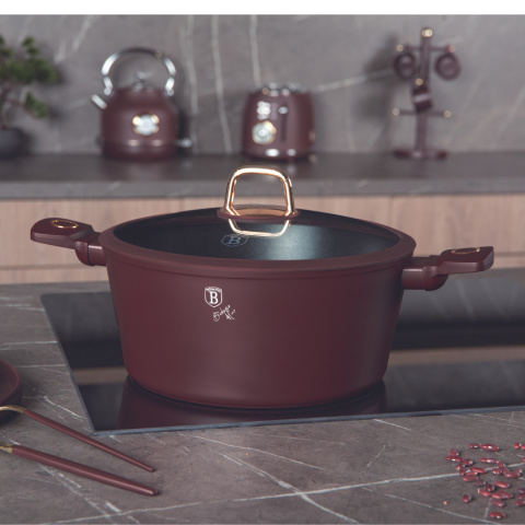 Garnek z pokrywką 28cm BerlingerHaus Leonardo BH-8042 Garnek z pokrywką 28cm BerlingerHaus Leonardo BH-8042