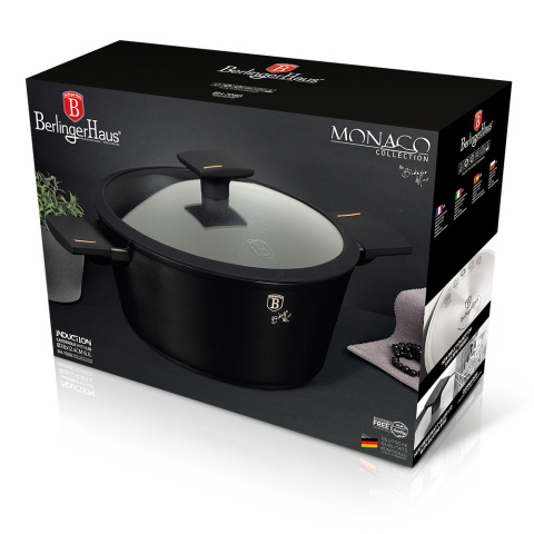 Garnek z powłoką tytanową 28cm BerlingerHaus Monaco BH-7088 Garnek z powłoką tytanową 28cm BerlingerHaus Monaco BH-7088