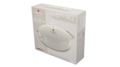 Garnek żeliwny 2,57L z pokrywką 26cm Berlinger Haus Sahara BH-6530 Garnek żeliwny 2,57L z pokrywką 26cm Berlinger Haus Sahara BH-6530