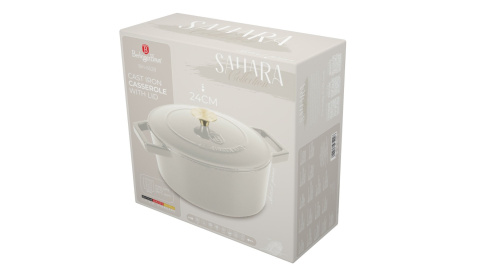 Garnek żeliwny 4,35L z pokrywką 24cm BerlingerHaus Sahara BH-6528 Garnek żeliwny 4,35L z pokrywką 24cm BerlingerHaus Sahara BH-6528