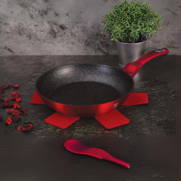 Patelnia 24cm z powłoką marmurową Berlinger Haus BH-1252 Burgundy