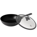 Patelnia wok z pokrywką 28cm BerlingerHaus Antracit BH-8124