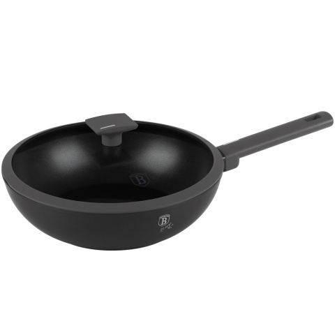 Patelnia wok z pokrywką 28cm BerlingerHaus Antracit BH-8124 Patelnia wok z pokrywką 28cm BerlingerHaus Antracit BH-8124