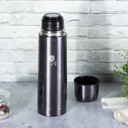 Termos z kubkiem 750ml stal nierdzewna BerlingerHaus BH-6403 Carbon Pro