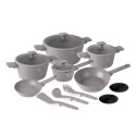 Zestaw 15el. garnki, patelnie, akcesoria BerlingerHaus Taupe BH-8111 Zestaw 15el. garnki, patelnie, akcesoria BerlingerHaus Taupe BH-8111