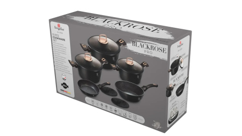 Zestaw garnków 10 el. BerlingerHaus Black Rose BH-8168 Zestaw garnków 10 el. BerlingerHaus Black Rose BH-8168