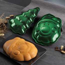 Zestaw świątecznych form do pieczenia Mikołaj Choinka Berlinger Haus BH-6949 Emerald