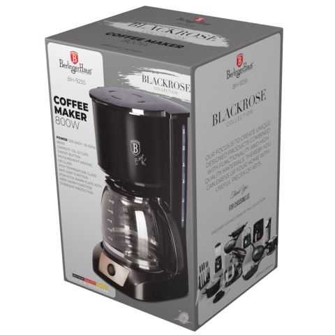 Ekspres do kawy przelewowy Berlinger Haus Black Rose Collection BH-9255 Ekspres do kawy przelewowy Berlinger Haus Black Rose Collection BH-9255