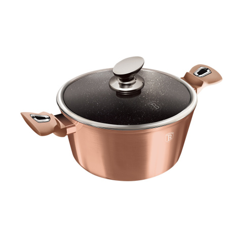 Garnek z powłoką granitową 20cm BerlingerHaus Rose Gold BH-1514 Garnek z powłoką granitową 20cm BerlingerHaus Rose Gold BH-1514