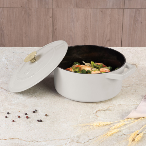 Garnek żeliwny 4,35L z pokrywką 24cm BerlingerHaus Sahara BH-6528 Garnek żeliwny 4,35L z pokrywką 24cm BerlingerHaus Sahara BH-6528