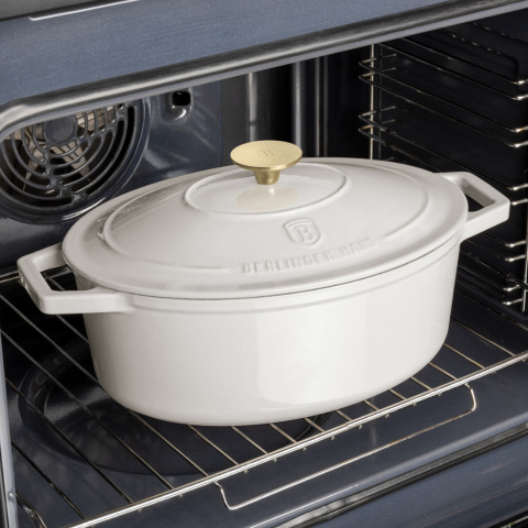 Garnek żeliwny owalny 4,65l z pokrywką 30cm Berlinger Haus Sahara BH-6540 Garnek żeliwny owalny 4,65l z pokrywką 30cm Berlinger Haus Sahara BH-6540