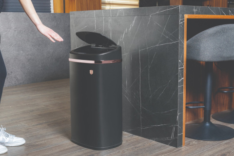 Kosz na śmieci sensoryczny o pojemności 58l Black Rose BerlingerHaus BH-8542 Kosz na śmieci sensoryczny o pojemności 58l Black Rose BerlingerHaus BH-8542