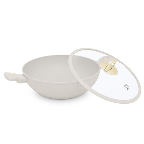 Patelnia Wok z pokrywką 30cm BerlingerHaus Sahara Collection BH-8065 Patelnia Wok z pokrywką 30cm BerlingerHaus Sahara Collection BH-8065