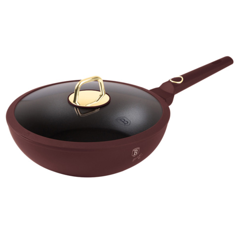 Patelnia wok z pokrywką 28cm BerlingerHaus Leonartdo BH-8034 Patelnia wok z pokrywką 28cm BerlingerHaus Leonartdo BH-8034