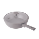 Patelnia wok z pokrywką 28cm BerlingerHaus Taupe BH-8094