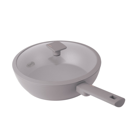 Patelnia wok z pokrywką 28cm BerlingerHaus Taupe BH-8094 Patelnia wok z pokrywką 28cm BerlingerHaus Taupe BH-8094