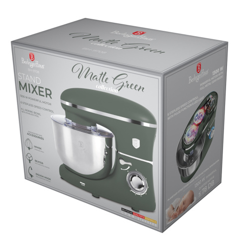 Robot kuchenny planetarny 1300W BerlingerHaus Matte Green BH-9708 Robot kuchenny planetarny 1300W BerlingerHaus Matte Green BH-9708