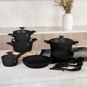 Zestaw 15 el. garnki, patelnie, akcesoria BerlingerHaus Matte Black BH-8198