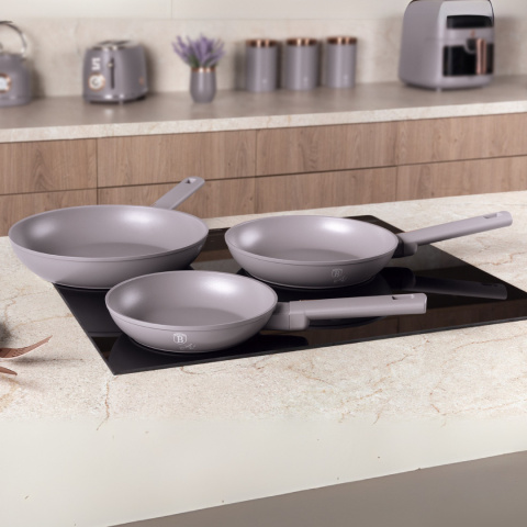 Zestaw 3 patelni BerlingerHaus Taupe BH-8108 Zestaw 3 patelni BerlingerHaus Taupe BH-8108