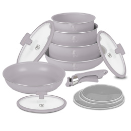 Zestaw garnków 12el. z odpinaną rączką BerlingerHaus Taupe Collection BH-8251