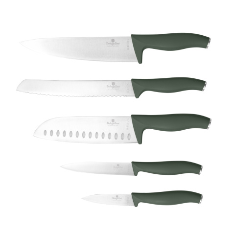 Zestaw noży w bambusowym stojaku 5 el. BerlingerHaus Matte Green Collection BH-2751 Zestaw noży w bambusowym stojaku 5 el. BerlingerHaus Matte Green Collection BH-2751