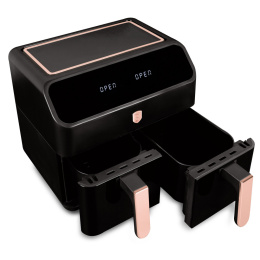 Frytkownica beztłuszczowa z podwójnym koszem 4L+4L BerlingerHaus BH-9659 Black Rose